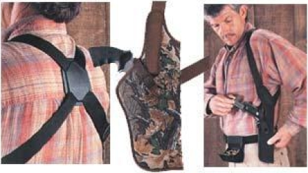 Uncle Mike's Sidekick Vertical Shoulder Holsters 2-3" Sm.&Med. Dble Actn Rev - RH