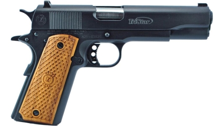 TriStar American Classic Govt 1911 Handgun 45ACP 8rd Magazine 5" Barrel Black with Wood Grips