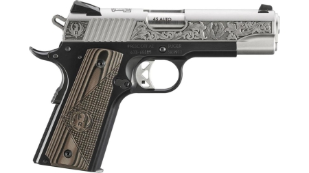 Ruger SR1911 "200 Ruger Rd." Street Edition Handgun 45 Auto 7rd Magazines(2) 4.25" Barrel Engraved Frame G10 Grips