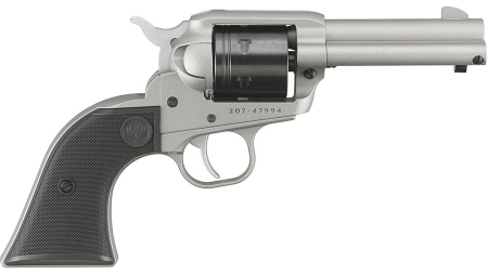 Ruger Wrangler Revolver .22 LR 6rd Capacity 3.75" Barrel Silver Cerakote Aluminum Alloy