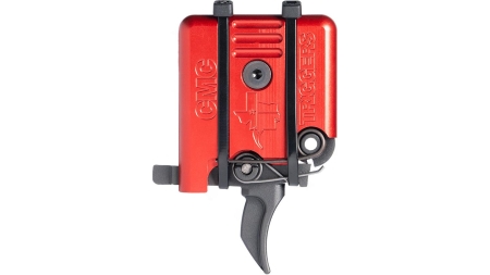 CMC Triggers AR-15/10 Single Stage Component Trigger Curved 3.5 lb Small Pin Red