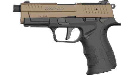 Retay RXP22 Handgun .22 LR 13rd Magazines(2) 4" Threaded Barrel FDE Slide/Black Frame