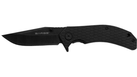 Sarge Knives Shadow - Stonewashed Swift Assist Folding Knife
