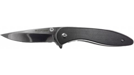 Sarge Knives Black Brushed Swift Assist Folding Knife