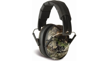 Walker's Pro Low Profile Folding Passive Earmuff- Mossy Oak