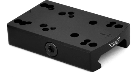 Warne Red Dot Riser Low Pro Reflex Mount - Black