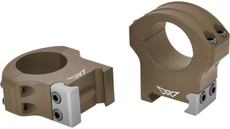 Warne HyperLite 30mm High Dark Earth Scope Rings