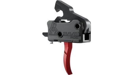 Rise Armament Rave PCC Single Stage Rifle Trigger 3.5 lb Curved Red