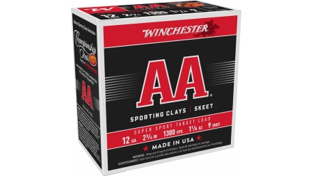 Winchester AA Super Sport 12 ga 2-3/4" 1-1/8 oz #9 1300 fps - 25/ct