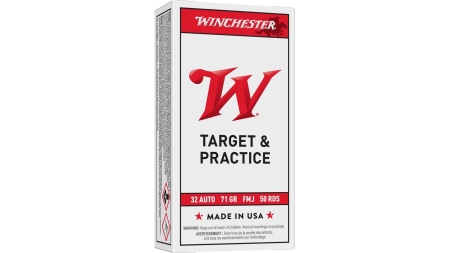 Winchester USA Handgun Ammunition .32 ACP 71 gr FMJ 50/ct