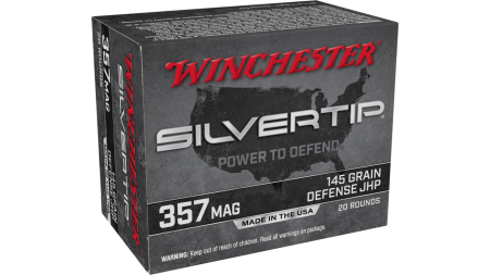 Winchester Silvertip Handgun Ammunition .357 Mag 145 gr. HP 1290 fps 20/ct