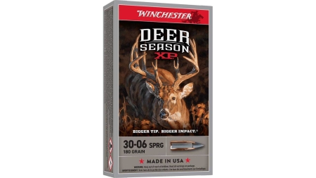 Winchester Deer Season XP Rifle Ammunition .30-06 Sprg 180gr PT 2750 fps 20/ct