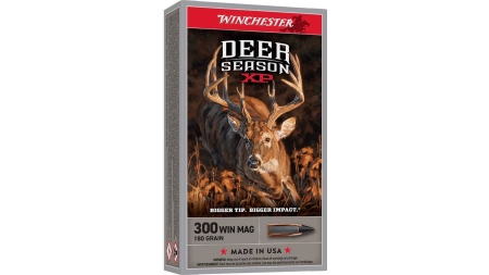 Winchester Deer Season XP Rifle Ammunition .300 Win Mag 180gr PT 2950 fps 20/ct