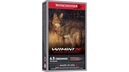 Winchester Varmint X Rifle Ammunition 6.5 Creedmoor 95gr PT 3300 fps 20/ct
