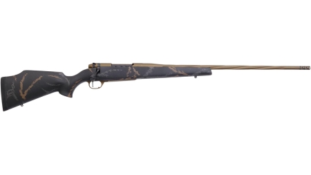 Weatherby MK V Weathermark Limited Rifle 6.5 Creedmoor Mag 4rd Capacity 24" Fluted Barrel Black/Gray/Bronze Stock