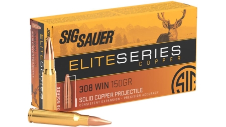 Sig Sauer Elite Hunting Rifle Ammunition .308 Win 150gr HT 2900 fps 20/ct