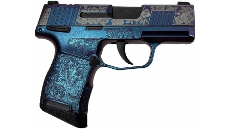 Sig Sauer "Guns & Roses Mongoose Purple" P365 Optic Ready Handgun 9mm Luger 10rd Magazines(2) 3.1" Barrel X-RAY 3 Sights Manual Safety