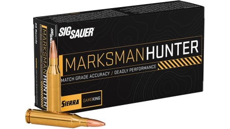 Sig Sauer Marksman Hunter GameKing Rifle Ammunition 7mm Rem Mag 160gr HPBT 20/ct