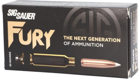 Sig Sauer Elite Bonded Rifle Ammunition .277 Sig Fury 150gr PT  2830fps 20/ct