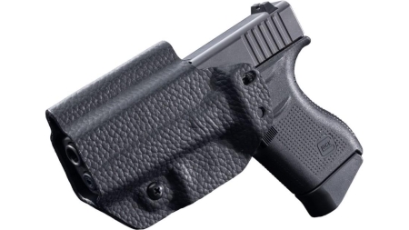 Mission First Tactical Leather Hybrid IWB/OWB Holster for Glock 43/43x Black Ambi