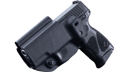 Mission First Tactical Leather Hybrid IWB/OWB Holster for Taurus PT111/G2/G2C/G2S/G3c Black Ambi