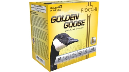 Fiocchi Golden Goose Shotshells 12ga 3 1/2" 1-5/8oz 1430fps #2 25/ct