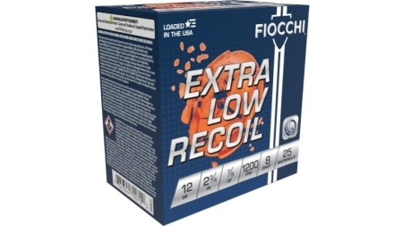 FIOCCHI 12GA 2 3/4" 7/8oz #8 LOW RECOIL TRAINER 25RD