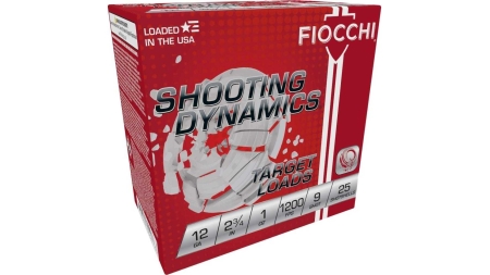 Fiocchi Exacta Heavy Shooting Dynamics Shotshells 12ga 2-3/4 in 1 oz 1200 fps #9 25/ct