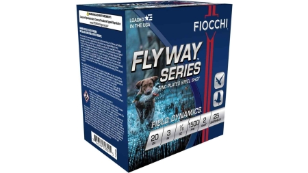 Fiocchi Flyway Steel Shotshells 20 ga 3" 7/8oz 1500 fps #2 25/ct