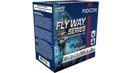 Fiocchi Flyway Steel Shotshells 20 ga 3" 7/8oz 1500fps #4 25/ct