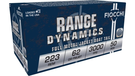 Fiocchi Rifle Shooting Dynamics Rifle Ammunition .223 Rem 62 gr FMJBT 3000 fps 50/rd
