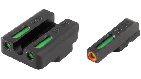 Truglo TFX Pro Tritium/Fiber-Optic Day/Night Sights Fit CZ 75 Series (Most Models) - Front Orange/Green Rear