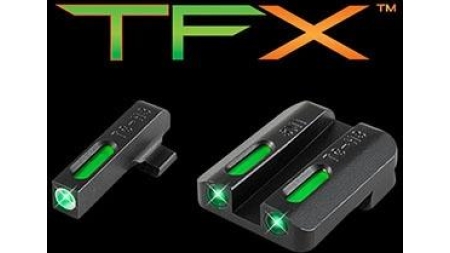 Truglo TFX Tritium/Fiber-Optic Day/Night Sight Set Steyr Mannlicher M-A1 C-A1 S-A1 L-A1 White Outline Front/Rear Green