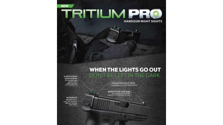 Truglo Tritium Pro Night Sights Fit Kahr Arms K MK P PM T&TP Models with New Dovetail (Post-2004) - Front Outline White/Rear Green