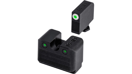 Truglo Tritium Pro Night Sights for Glock M.O.S. 17 19 22 23 24 26 27 33 34 35 38 39 Front Outline White Rear Green