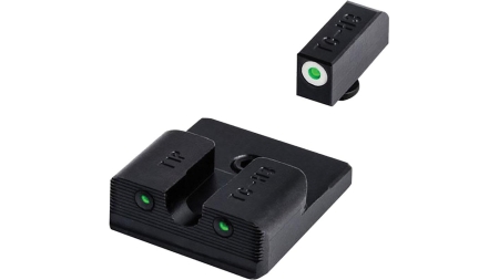 Truglo Tritium Pro Night Sights Fit Taurus Millennium G2 / 709 Slim / 740 Slim White Outline Front/Rear Green
