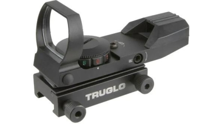 Truglo Dual Color Open Red Dot Sight 24x34mm 5 MOA Reticle Illuminated Black