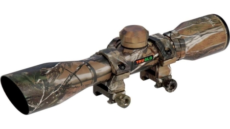 Truglo Compact Shotgun Rifle Scope - 4x32mm Diamond Ballistic Realtree APG