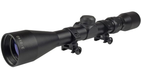 Truglo Buckline Rifle Scope - 3-9x40mm BDC Reticle Black Matte