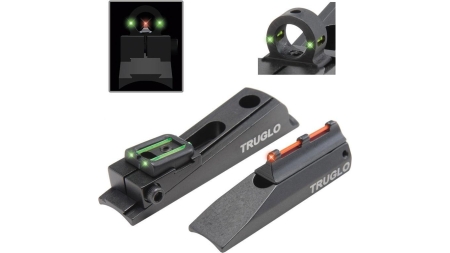 Truglo Muzzleloader-Brite Universal Sight Set Interchangeable Rear Ghost Ring & Notched Rear Sight