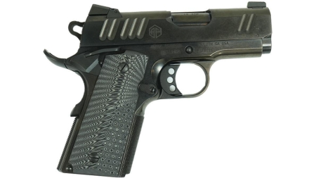 Alpha Foxtrot AF1911 70 Series Handgun .45 ACP 7rd Magazine 3.25" Barrel Black Novak Sights Polished DLC Finish