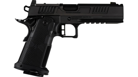 Alpha Foxtrot AF1911-Romulus MOS Adapter Handgun 9mm Luger 17(1) & 20rd(1) Magazines 5" Comp Bull Barrel DLC Black