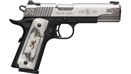 Browning 1911-380 Medallion Handgun .380 ACP 8rd Magazine 4.25" Barrel Black Stainless