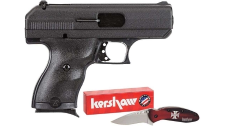 Hi-Point C9 Compact Handgun 9mm Luger 8rd Magazine 3.5" Barrel w/Kershaw Knife