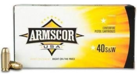 Armscor Handgun Ammunition .40 S&W 180 gr JHP 950 fps 20/ct