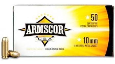 Armscor Handgun Ammunition 10mm 180gr FMJ 1008 fps 50/ct