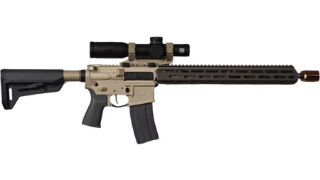 Q Sugar Weasel Rifle 5.56 NATO 10rd Magazine 16" 1/2x28 Threaded Barrel Black CA - OPTIC NOT INCLUDED