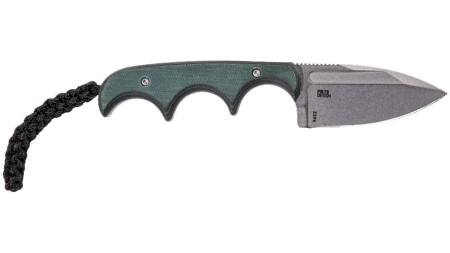 CRKT Minimalist Spear Point Fixed Knife 2-1/8" Spear Point Blade Green