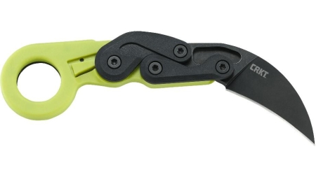 CRKT Provoke Zap Folding Knife 2 1/2" Hawkbill Blade Green