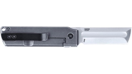 CRKT MinimalX Folding Knife 2-1/5" Cleaver Blade Grey